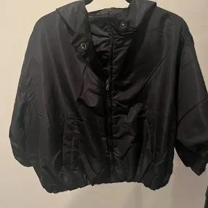 Prada | Jackets & Coats | Prada Black 34 Sleeve Hooded Jacket Size 
